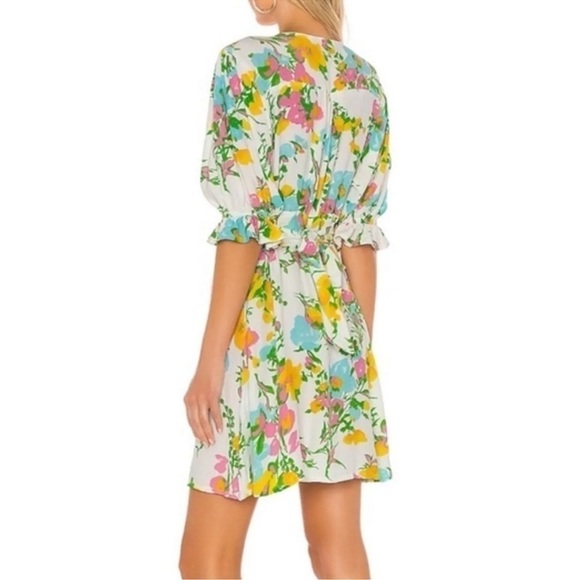 Faithfull the Brand Caliente Floral Print Mini Dress Size 6 - Picture 3 of 15